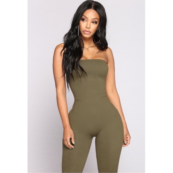 New! Fashionnova Buenos Aires Jumpsuit- Olive💚 - Picture 2 of 4